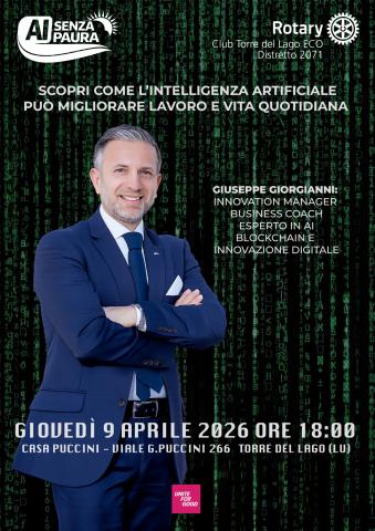 Convegno AI Rotary Club Torre del Lago