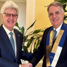 Francesco Arezzo e Giorgio Odello con le rispettive consorti